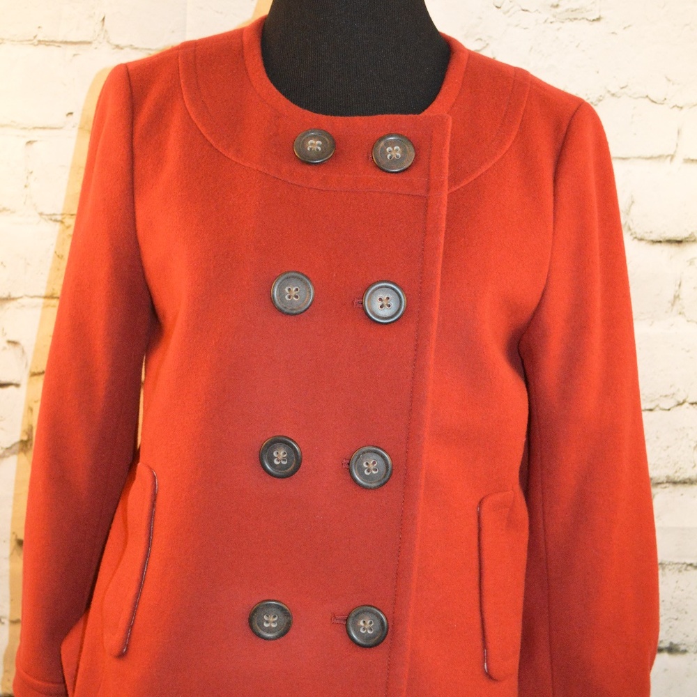 J.Crew Women's Double Breasted Wool Blend Jacket 8